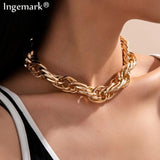 Aluminum Zipper Grinding Angle Chain Lantern Chain Women's Necklace - Heritage cosmetics and beauty care