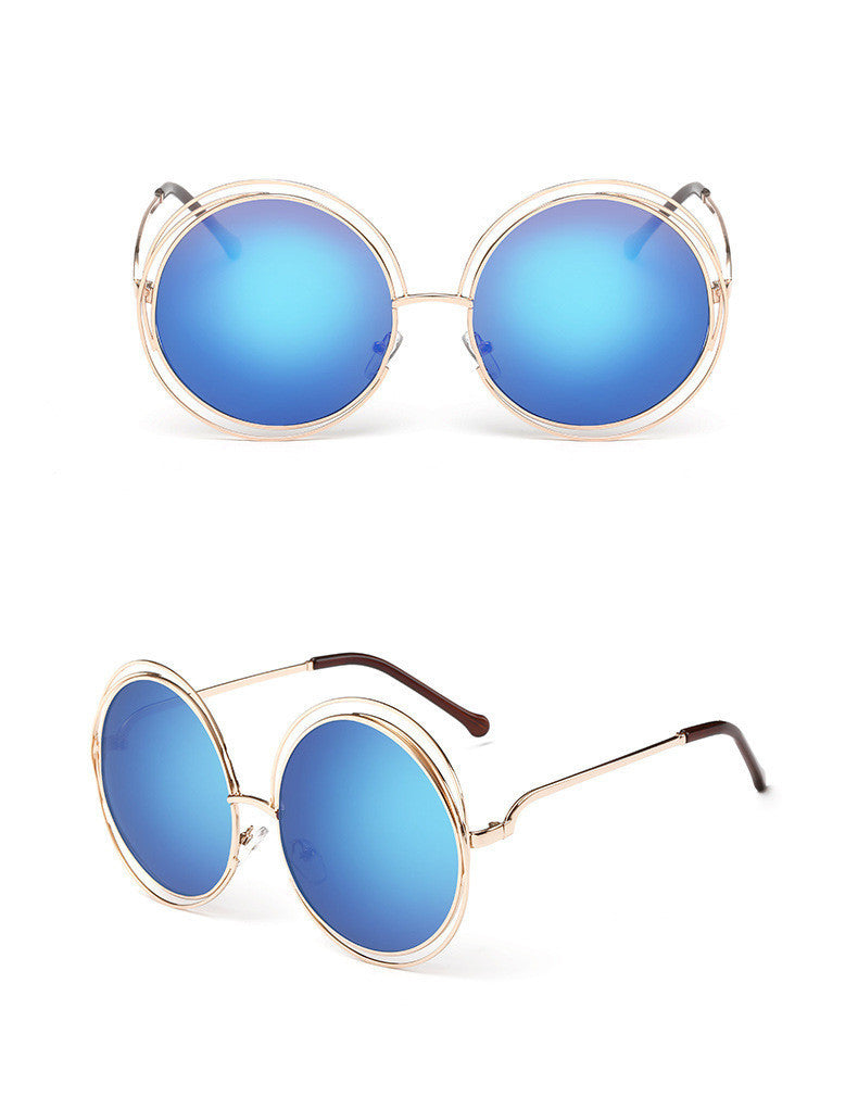 Round metal cutout sunglasses - Heritage cosmetics and beauty care