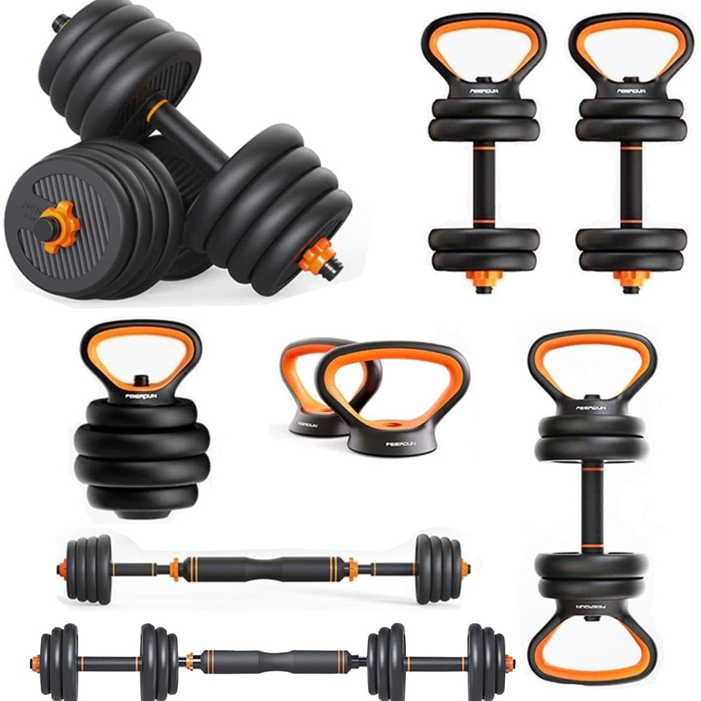 Dumbbells Kettlebells, Barbells Multifunctional Combination Six In One - Heritage cosmetics and beauty care