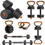 Dumbbells Kettlebells, Barbells Multifunctional Combination Six In One - Heritage cosmetics and beauty care