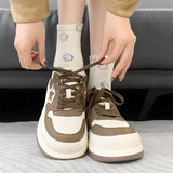 Women's Fashionable And Versatile Star Round Head Heightening Sneakers - Heritage cosmetics and beauty care