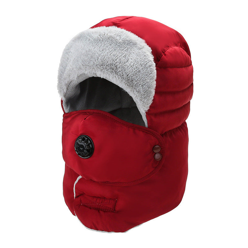 Women's Hat Cold-proof Hat Cycling Ear Protection Thickened Cold-proof Warm Cotton Cap - Heritage cosmetics and beauty care