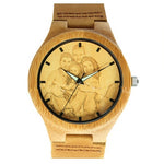 Bamboo and wooden watches with one to one pictures - Heritage cosmetics and beauty care