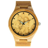 Bamboo and wooden watches with one to one pictures - Heritage cosmetics and beauty care