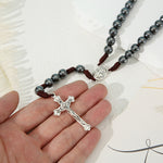 Hard Work Bends And Hitches Cross Necklace 8MM - Heritage cosmetics and beauty care