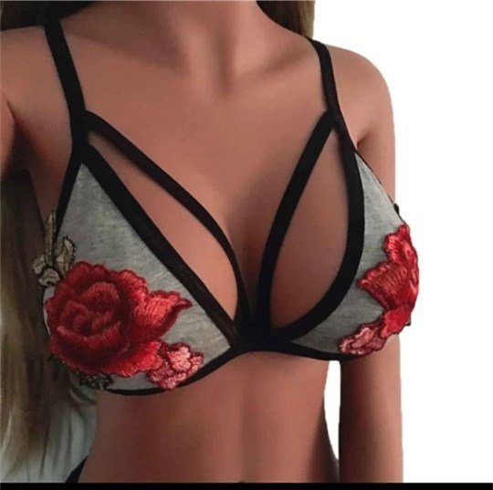 Rose embroidery lace bra set - Heritage cosmetics and beauty care