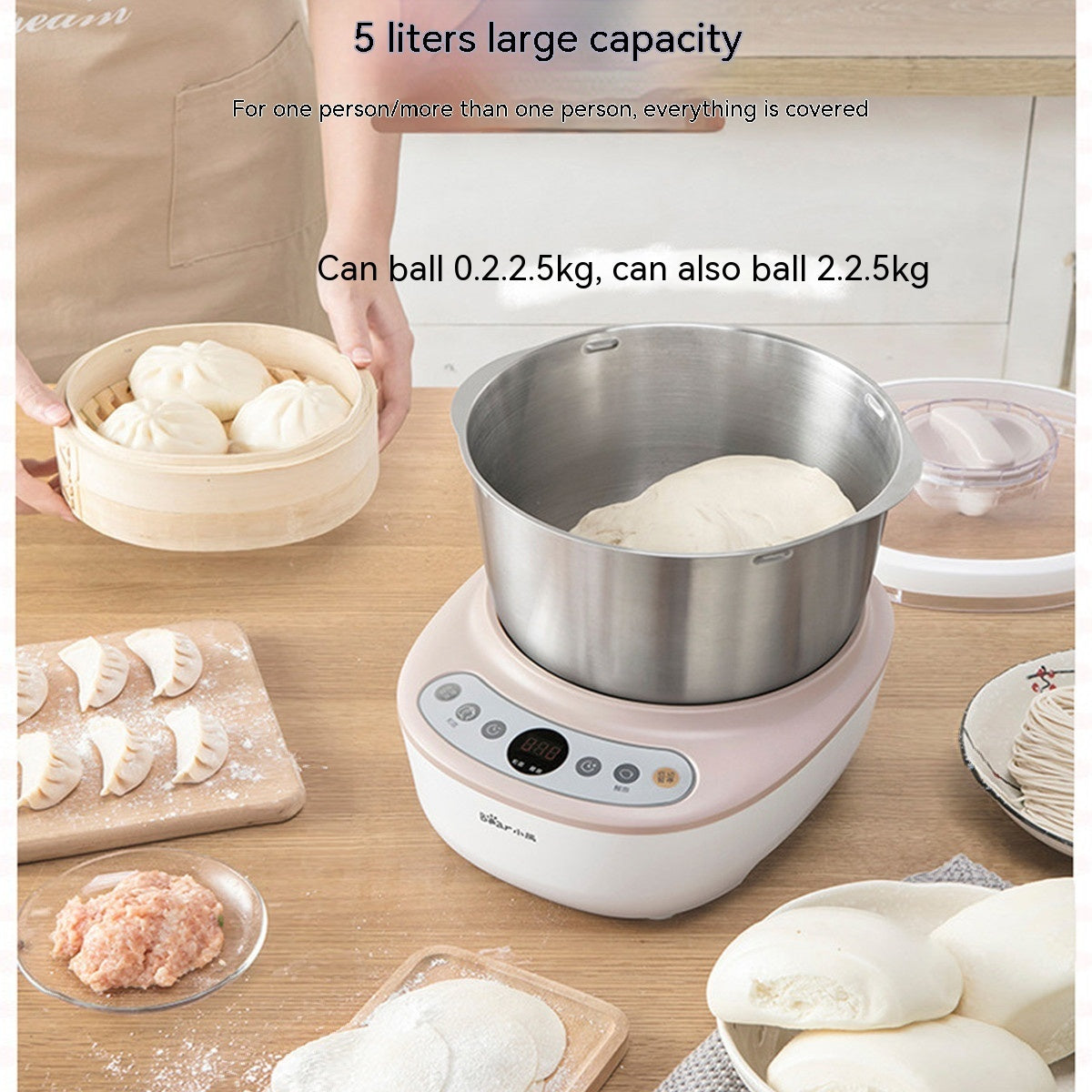 5L Capacity Stainless Steel Fully Automatic Noodle Maker Heritage cosmetics and beauty care