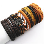 Fashion Bracelets 10pcs Set Wrap Woven Fashion Handmade Men - Heritage cosmetics and beauty care