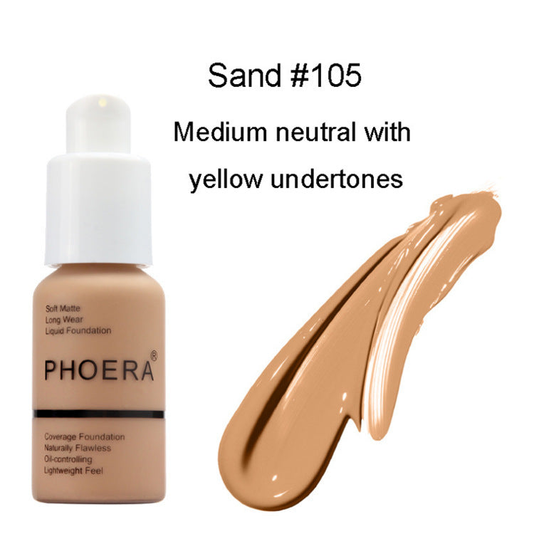 Explosive Press Type Oil Control Natural Color Matte Concealer Foundation Cream - Heritage cosmetics and beauty care