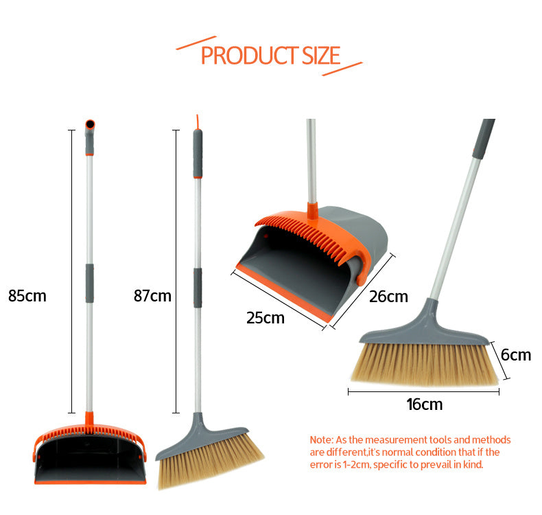 East New Fashion Luxury Broom Dustpan Combination Set Foldable Cleaning Tools House Helper - Heritage cosmetics and beauty care