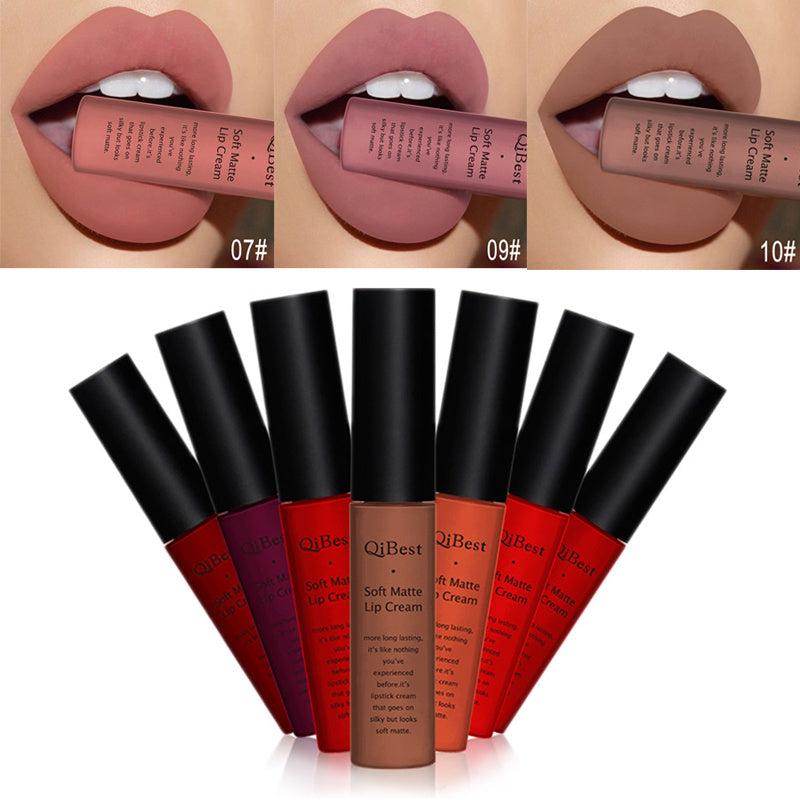 Qibest makeup brand matte lipstick - Heritage cosmetics and beauty care