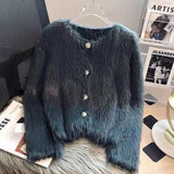 Knitted Cardigan Sweater Coat For Women Autumn And Winter Thickened