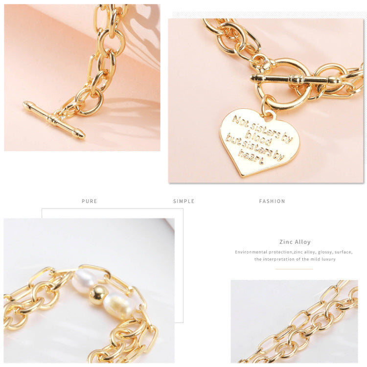 Wholesale Bracelets Pearl Alloy Neutral Chain - Heritage cosmetics and beauty care