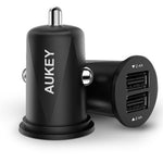 AUKEY Universal Mini Car Charger 2USB Car-Charger Auto Charger Mobile Phone Cell Phone Charging Adapter Heritage cosmetics and beauty care