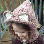 Baby Girls Hats Handmade Kids Winter Hats Wrap Bear Scarf Caps - Heritage cosmetics and beauty care