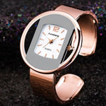 Women Watches New Luxury Brand Bracelet Watch Gold Silver Dial Lady Dress Quartz Clock Hot Bayan Kol Saati - Heritage cosmetics and beauty care