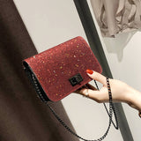 Sequined bag shoulder messenger bag - Heritage cosmetics and beauty care