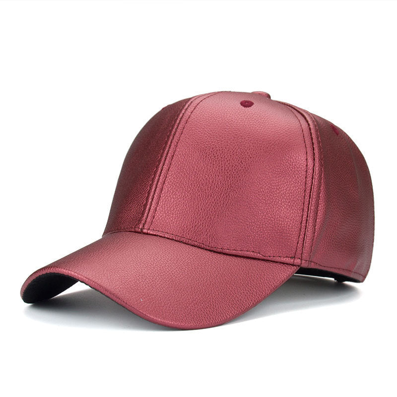 Cool!new fashion PU black Baseball Cap women Hats For men fall Leather cap Trucker cap casquette snapback winter for women - Heritage cosmetics and beauty care