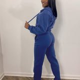 Women Sweatsuit Set 2 Piece Outfits Casual Hoodies Tops And Sweatpants Jogger Tracksuits Loose Trousers - Heritage cosmetics and beauty care