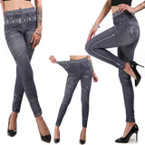 Spring new imitation denim leggings women - Heritage cosmetics and beauty care