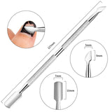 Stainless steel dead skin push nail file Heritage cosmetics and beauty care