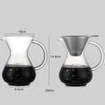 400ml glass hand coffee maker Heritage cosmetics and beauty care