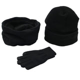 Winter men's hats, scarves, gloves, suits, fashion knitting and velvet hats, scarves, kits, men's 3 pieces/sets - Heritage cosmetics and beauty care