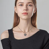 Dark Heart-shaped Spider Diamond Pendant Necklace - Heritage cosmetics and beauty care