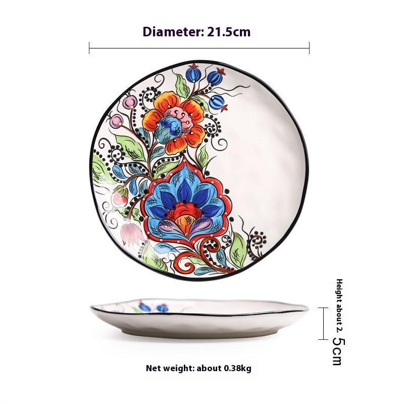 Aomak Creative Tableware Irregular Western Cuisine Plate - Heritage cosmetics and beauty care