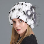 European And American Women's Fur Knitted Hats - Heritage cosmetics and beauty care