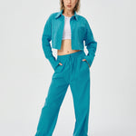 Women Two Piece Outfits For Women Long Sleeve Button Down Wide Leg Loungewear Pajama Set - Heritage cosmetics and beauty care