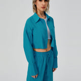 Women Two Piece Outfits For Women Long Sleeve Button Down Wide Leg Loungewear Pajama Set - Heritage cosmetics and beauty care