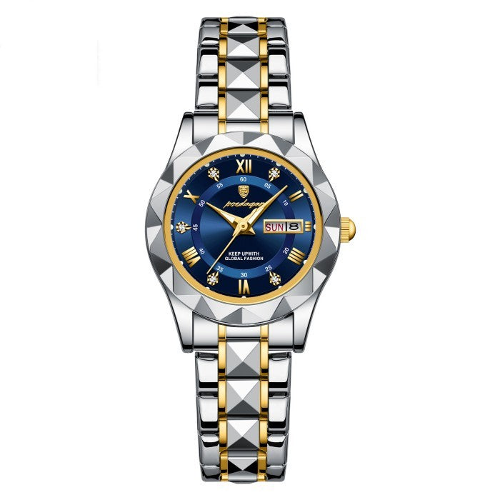 Waterproof Women's Luminous Dual Calendar Watch - Heritage cosmetics and beauty care