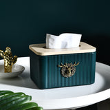 Elk Tissue Box Living Room Bedroom Creative Removable Tissue Box Home Simple Paper Box European High-end Paper Box - Heritage cosmetics and beauty care