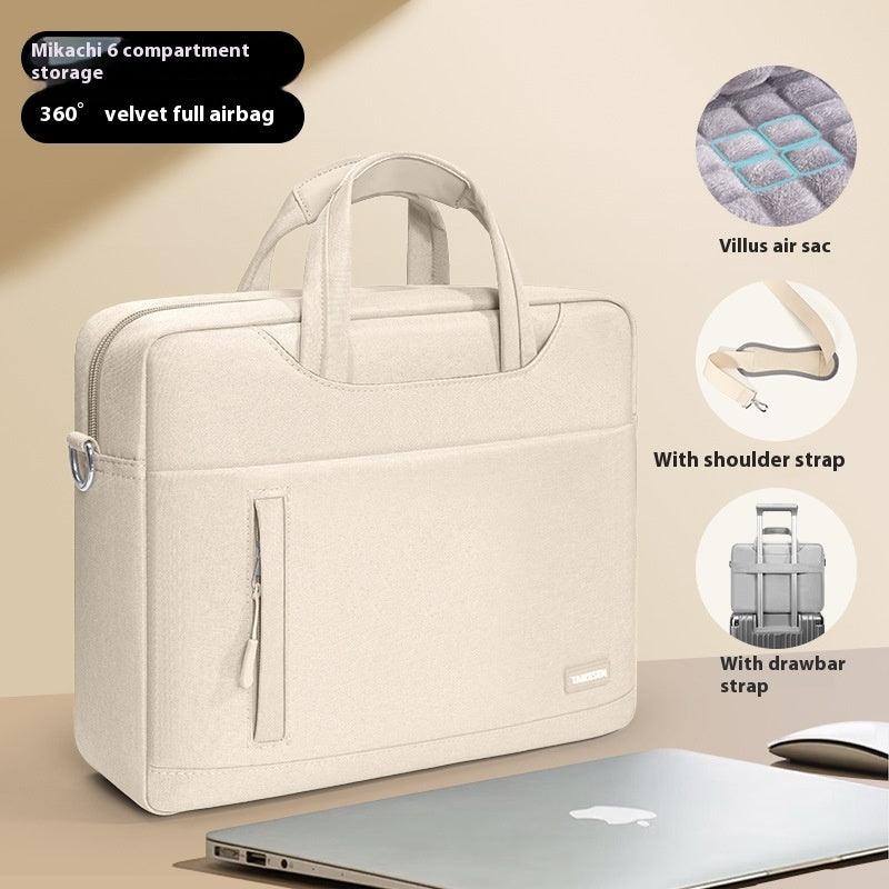 Women's Minimalist Solid Color Laptop Bag