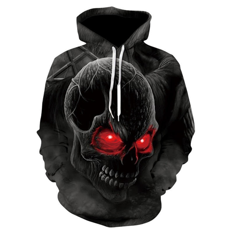 All kinds of fancy scary skull print hoodies - Heritage cosmetics and beauty care