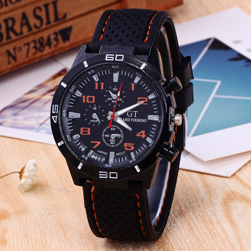 EBay Hot Sport Watch GT Racing Silicone Large Dial Watches Quartz Men's Fashion Business Wholesale - Heritage cosmetics and beauty care