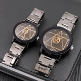 Fashion Gear Compass Turntable Steel Watch Men And Women Couple Watches - Heritage cosmetics and beauty care