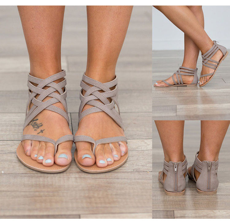 Criss Cross Sandals - Heritage cosmetics and beauty care