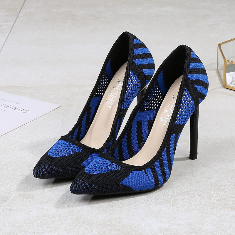 Flying woven fabric oversized high heels - Heritage cosmetics and beauty care