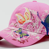 Korean Version Embroidered Baseball Butterfly Embroidery Duck Tongue Print Tide Hat Hat Women Hat Wholesale Sunscreen Hats - Heritage cosmetics and beauty care