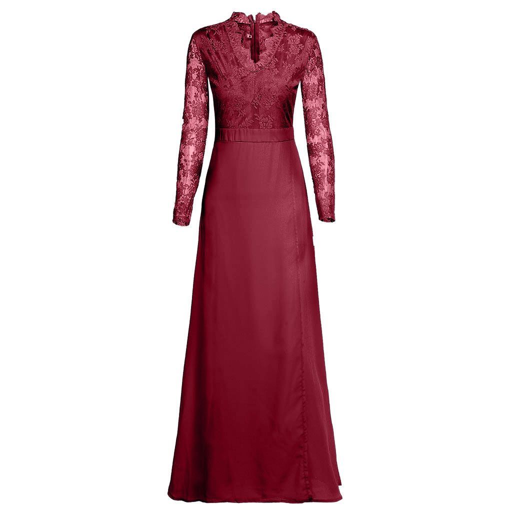 Women V-neck Sexy Lace Elegant Wedding Party Dresses Heritage cosmetics and beauty care