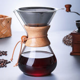 High temperature glass hand coffee pot sharing pot