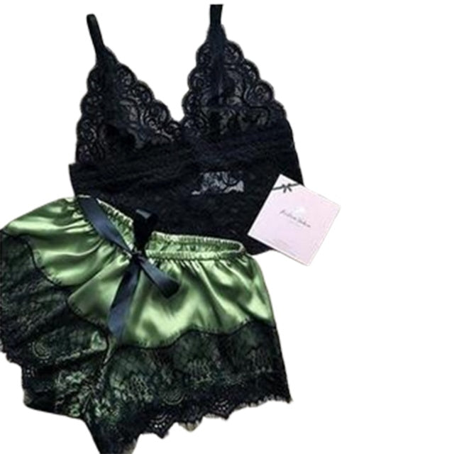 Satin underwear bra shorts set - Heritage cosmetics and beauty care