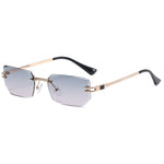 Polygon Cut Rimless Sunglasses - Heritage cosmetics and beauty care