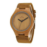 Wooden watch leather couple models bamboo and wood watches - Heritage cosmetics and beauty care