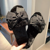 Bowknot cotton slippers - Heritage cosmetics and beauty care