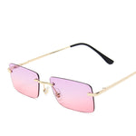 Rimless sunglasses women square - Heritage cosmetics and beauty care