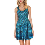 Women's Shiny Mermaid Sleeveless Short Tank Dresses Heritage cosmetics and beauty care