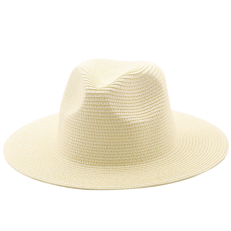 Large-Brimmed Straw Hat Men'S And Women'S Beach Jazz Hats - Heritage cosmetics and beauty care